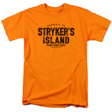 Load image into Gallery viewer, Superman Strykers Island Mens T Shirt Orange