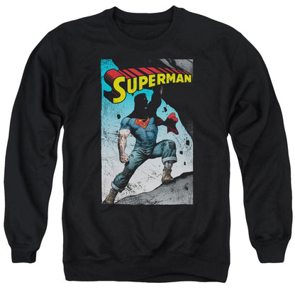 Superman Alternate Mens Crewneck Sweatshirt Black