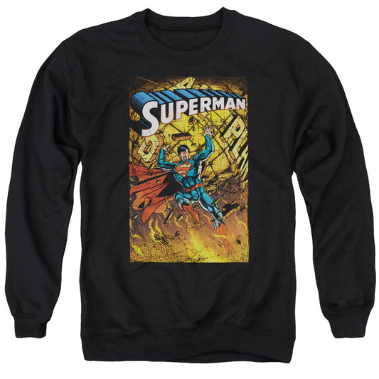 Superman One Mens Crewneck Sweatshirt Black