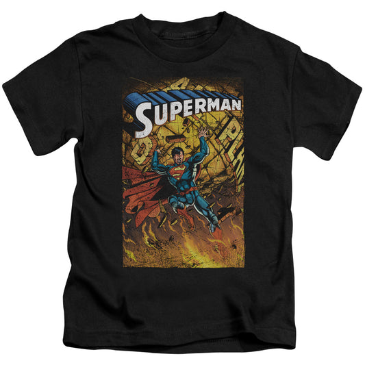 Superman One Juvenile Kids Youth T Shirt Black