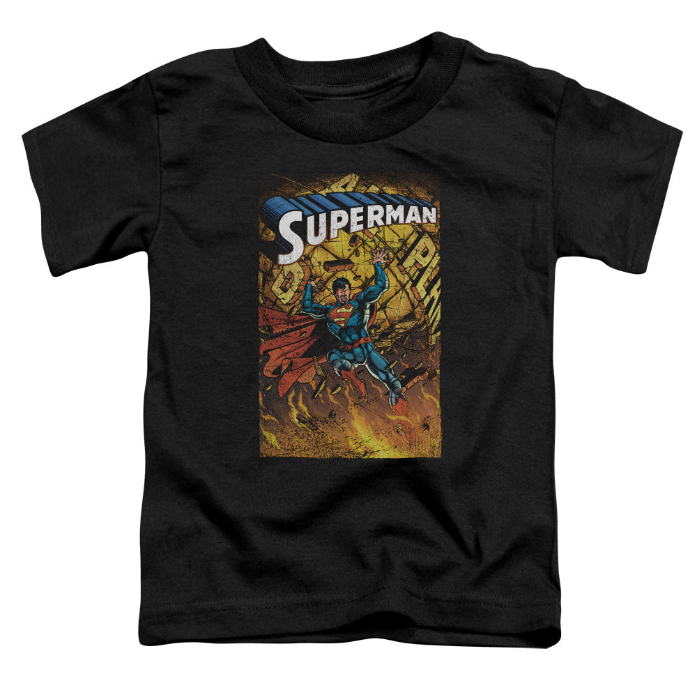 Superman One Toddler Kids Youth T Shirt Black