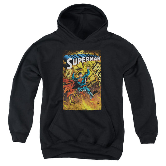 Superman One Kids Youth Hoodie Black