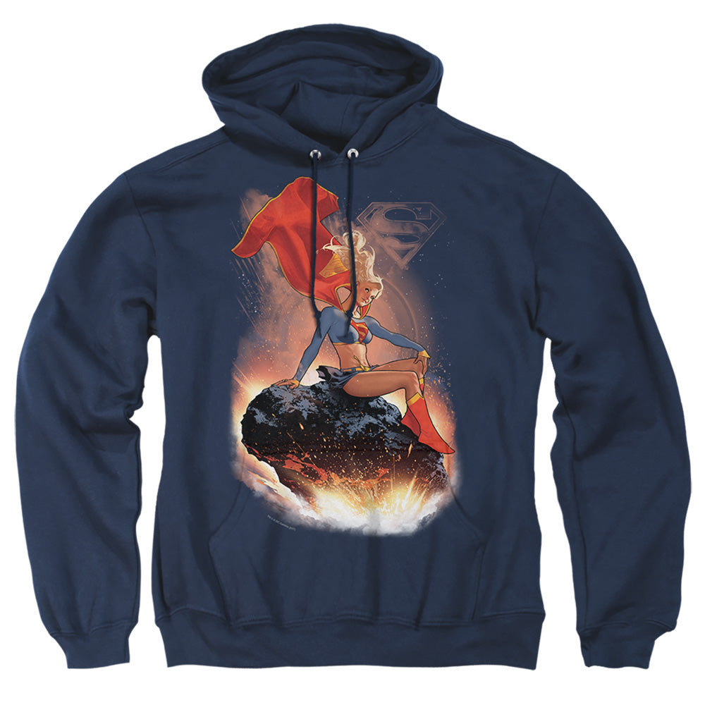 Superman Ride It Out Mens Hoodie Navy