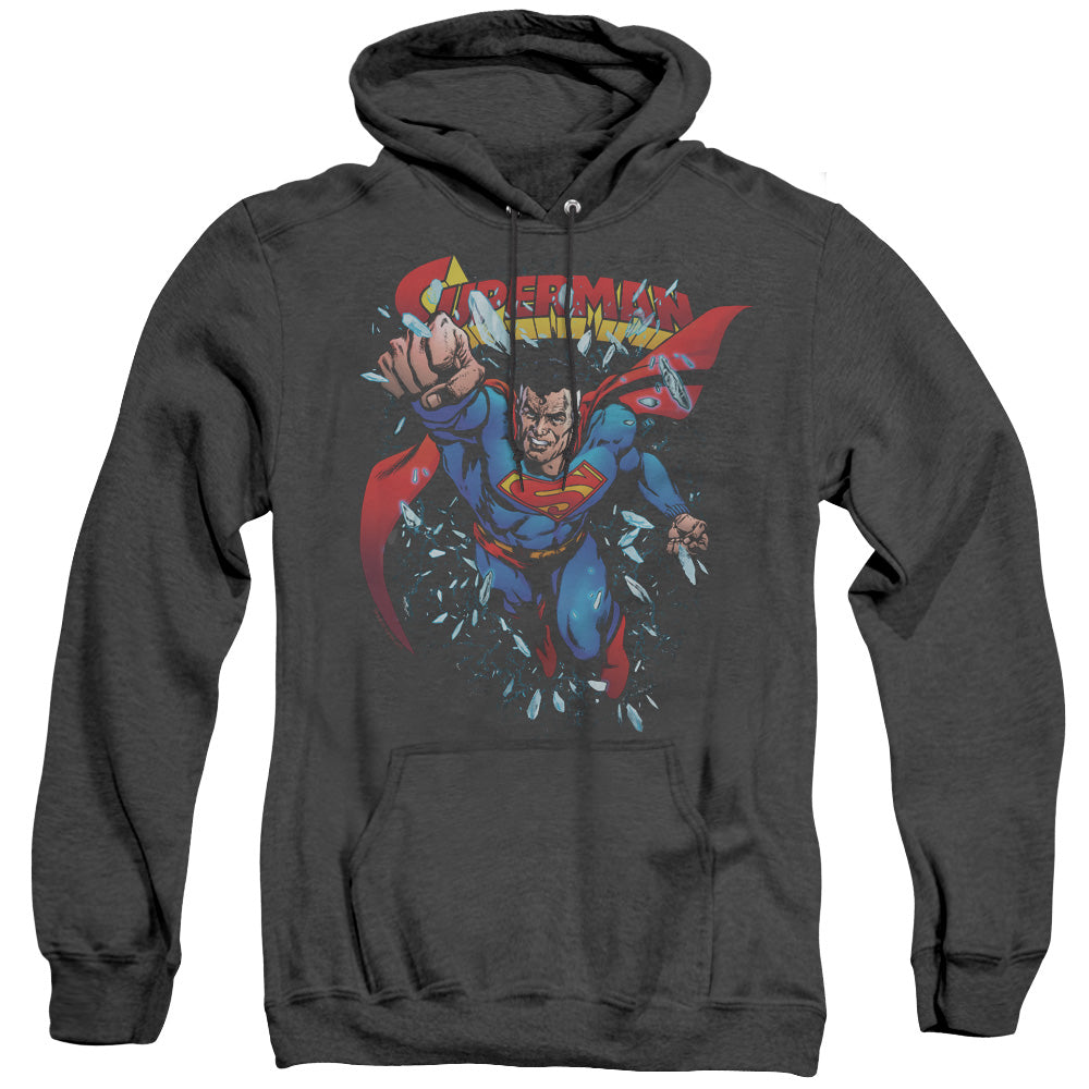 Superman Old Man Kal Heather Mens Hoodie Black