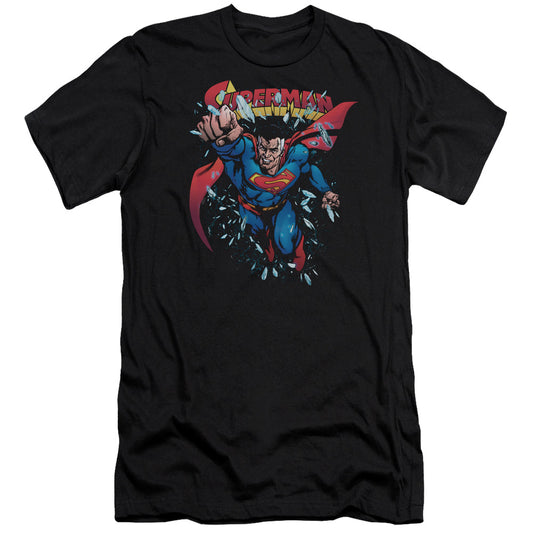 Superman Old Man Kal Slim Fit Mens T Shirt Black