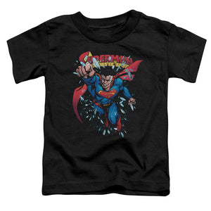 Superman Old Man Kal Toddler Kids Youth T Shirt Black