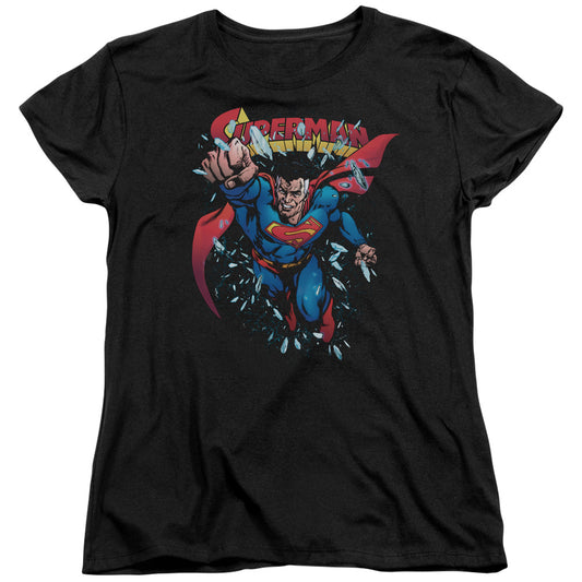 Superman Old Man Kal Womens T Shirt Black