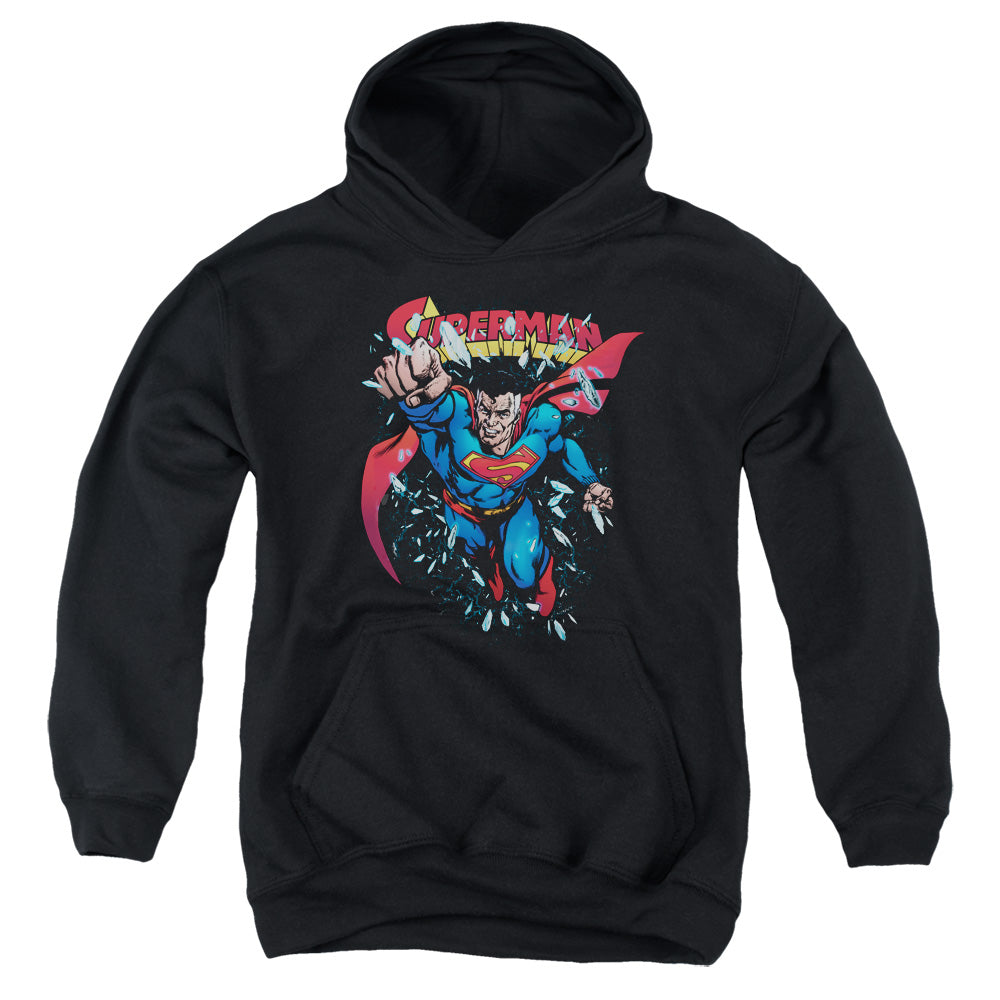 Superman Old Man Kal Kids Youth Hoodie Black