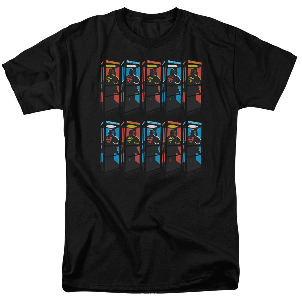 Superman Super Booths Mens T Shirt Black