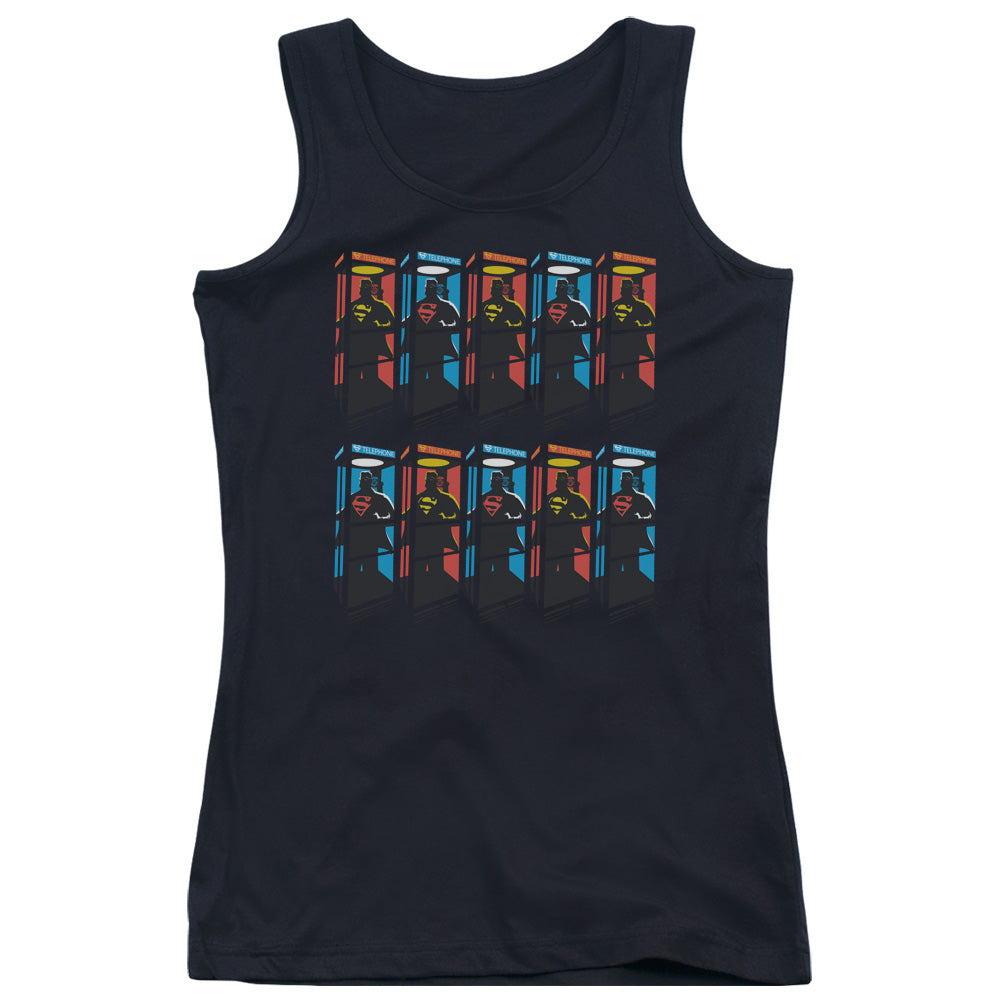 Superman Super Booths Womens Tank Top Shirt Black