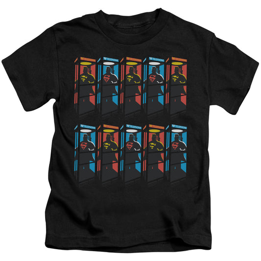 Superman Super Booths Juvenile Kids Youth T Shirt Black