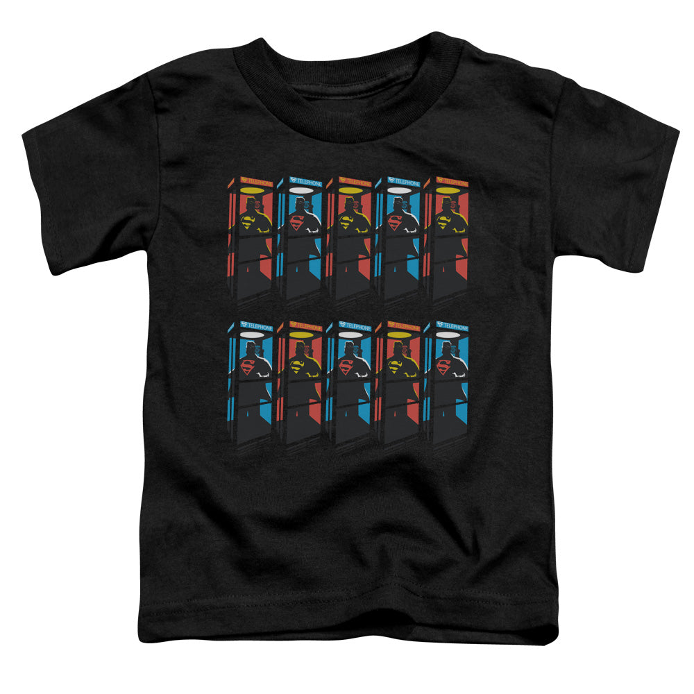 Superman Super Booths Toddler Kids Youth T Shirt Black