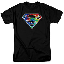 Load image into Gallery viewer, Superman Superman Tie Dye Logo Mens T Shirt Black
