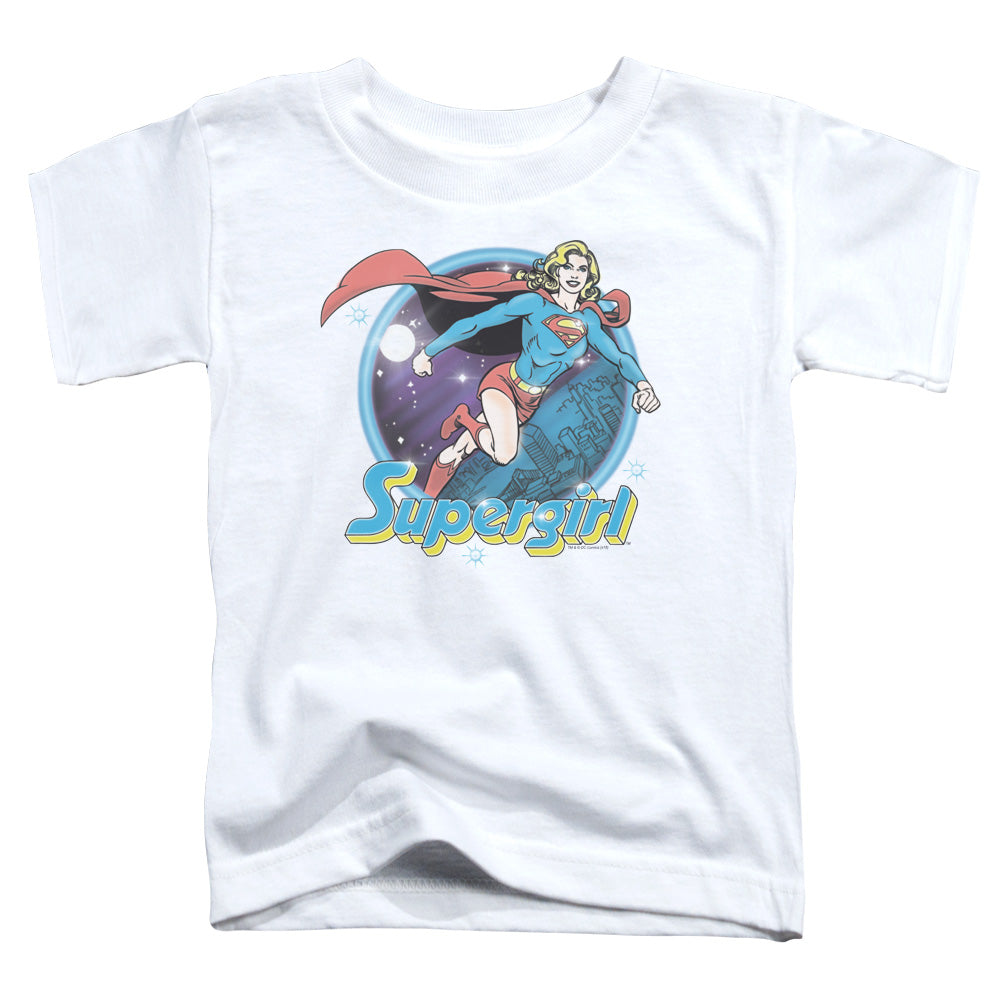 Superman Supergirl Airbrush Toddler Kids Youth T Shirt White