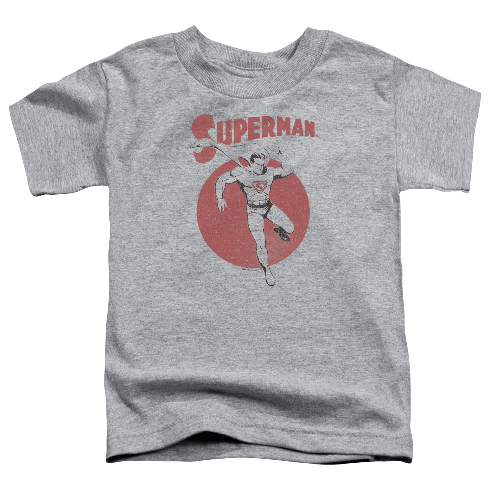 Superman Vintage Sphere Toddler Kids Youth T Shirt Athletic Heather