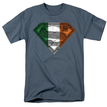 Superman Irish Celtic Symbol Mens T Shirt Slate