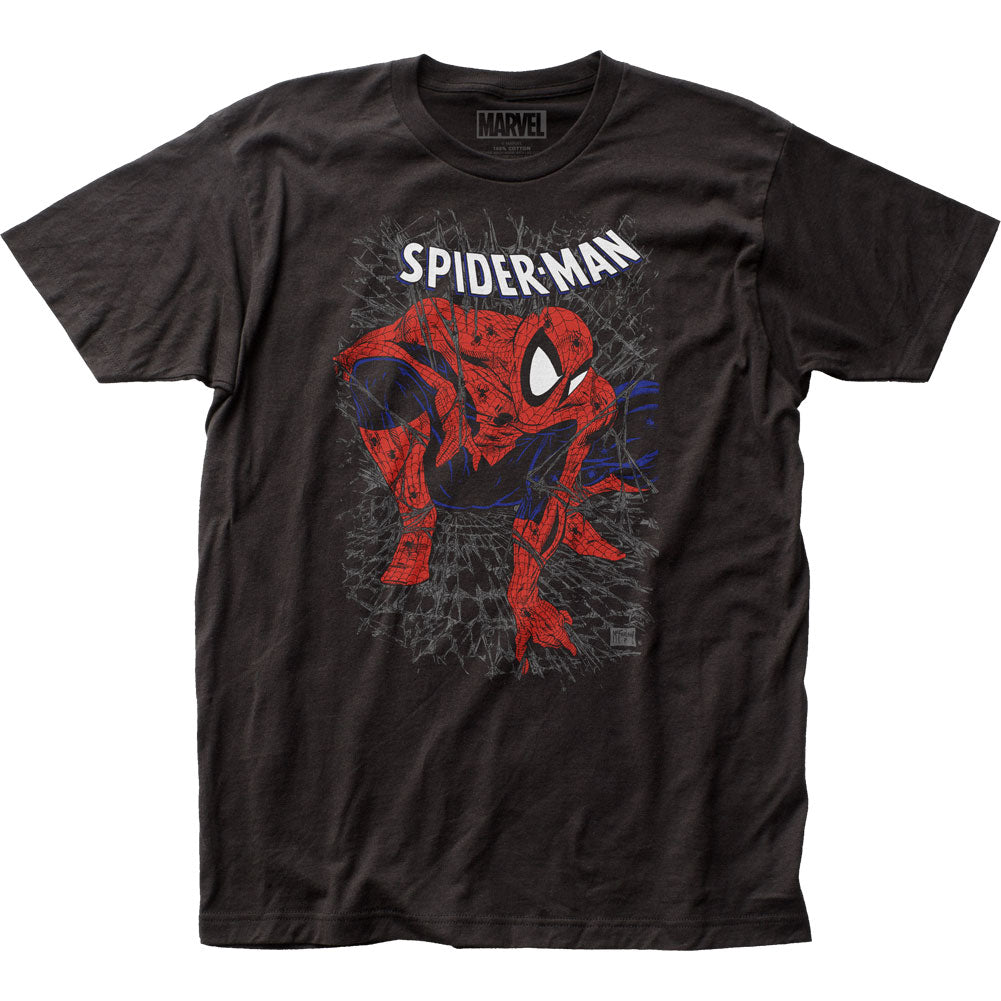 Spider-Man Tangled Web Mens T Shirt Black