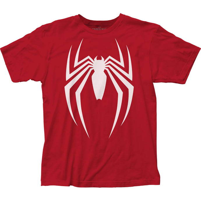 Spider-Man Video Game Logo Mens T Shirt Red