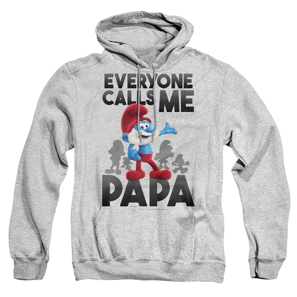 Smurfs Call Me Papa Urf Mens Hoodie Athletic Heather