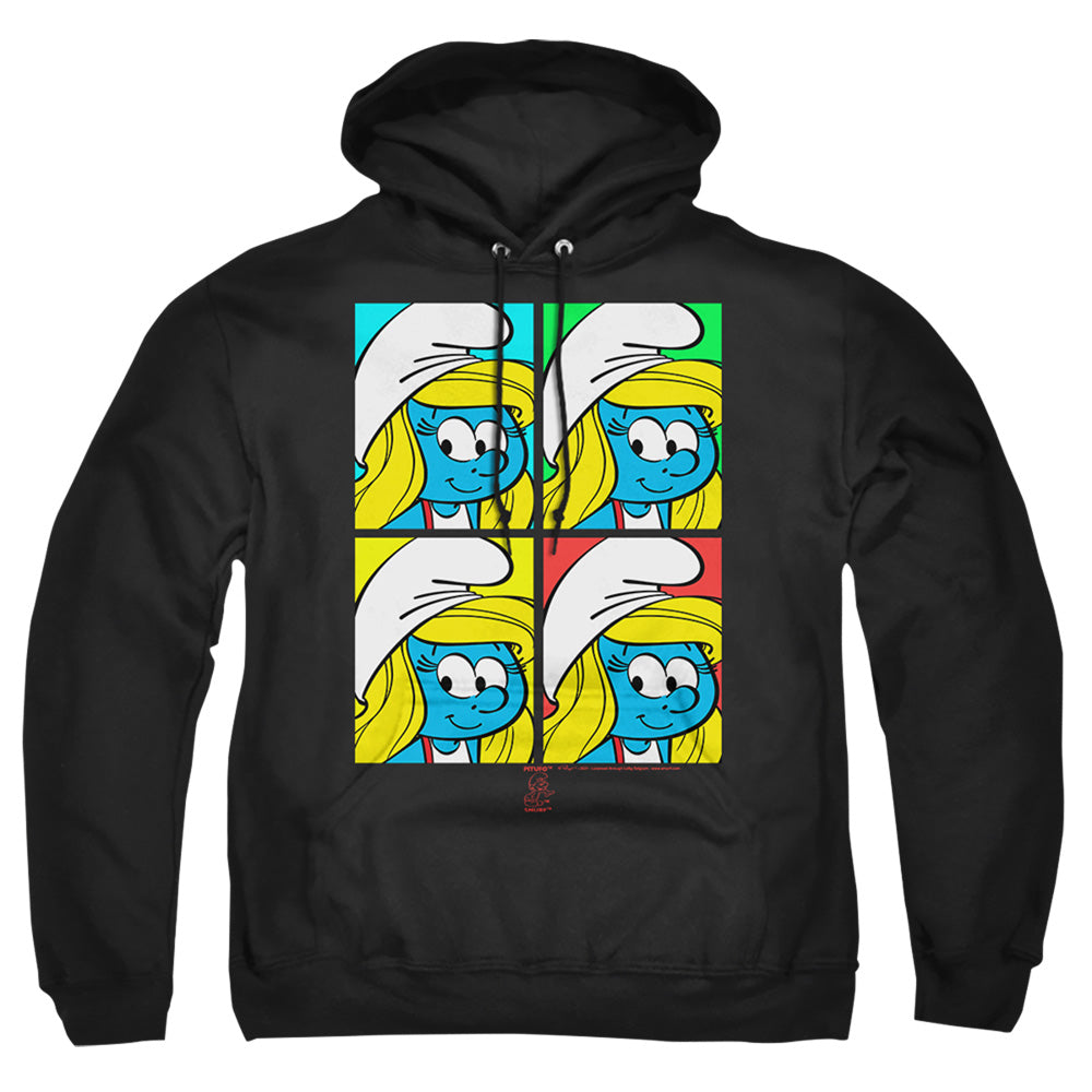 Smurfs Tiles Mens Hoodie Black