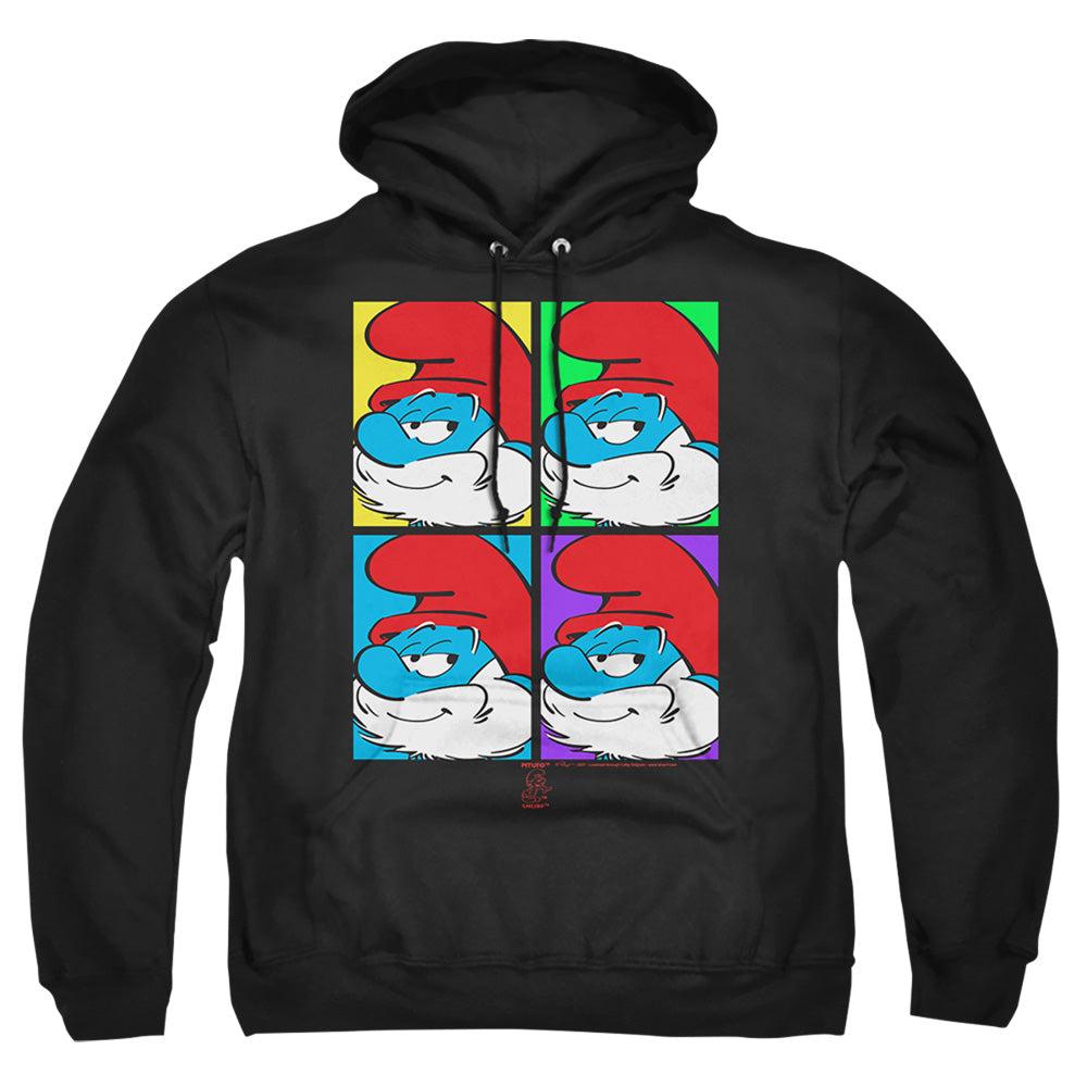 Smurfs Tiles Mens Hoodie Black