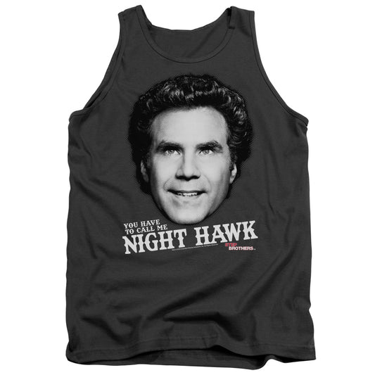 Step Brothers Night Hawk Mens Tank Top Shirt Charcoal