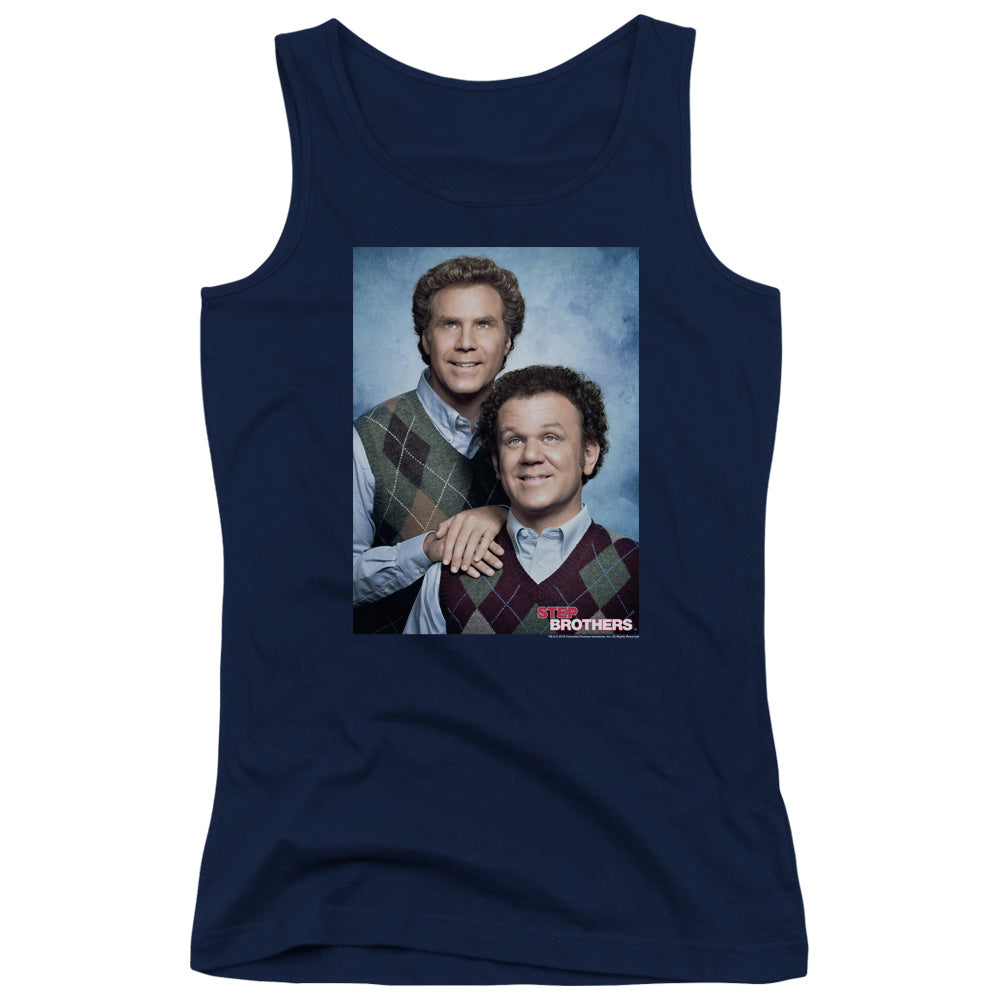 Step Brothers Portrait Womens Tank Top Shirt Navy