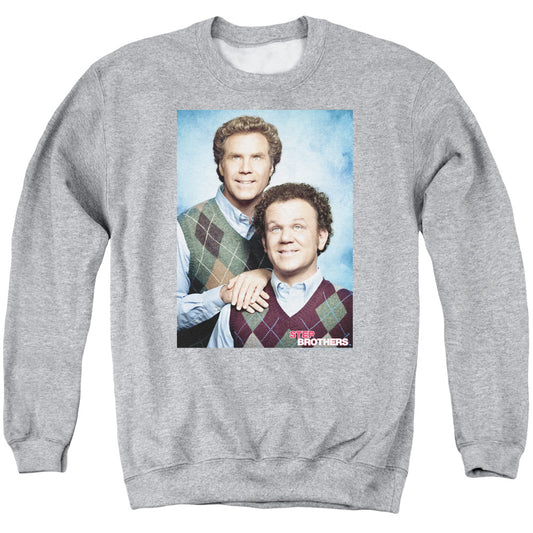 Step Brothers Portrait Mens Crewneck Sweatshirt Athletic Heather