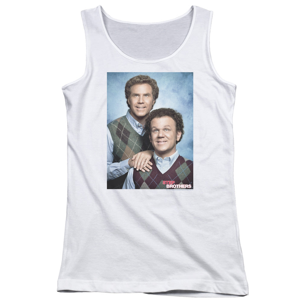 Step Brothers Portrait Womens Tank Top Shirt White