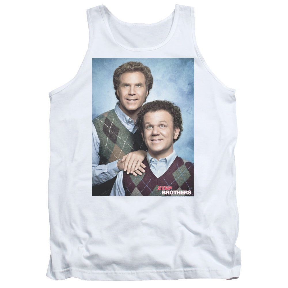 Step Brothers Portrait Mens Tank Top Shirt White