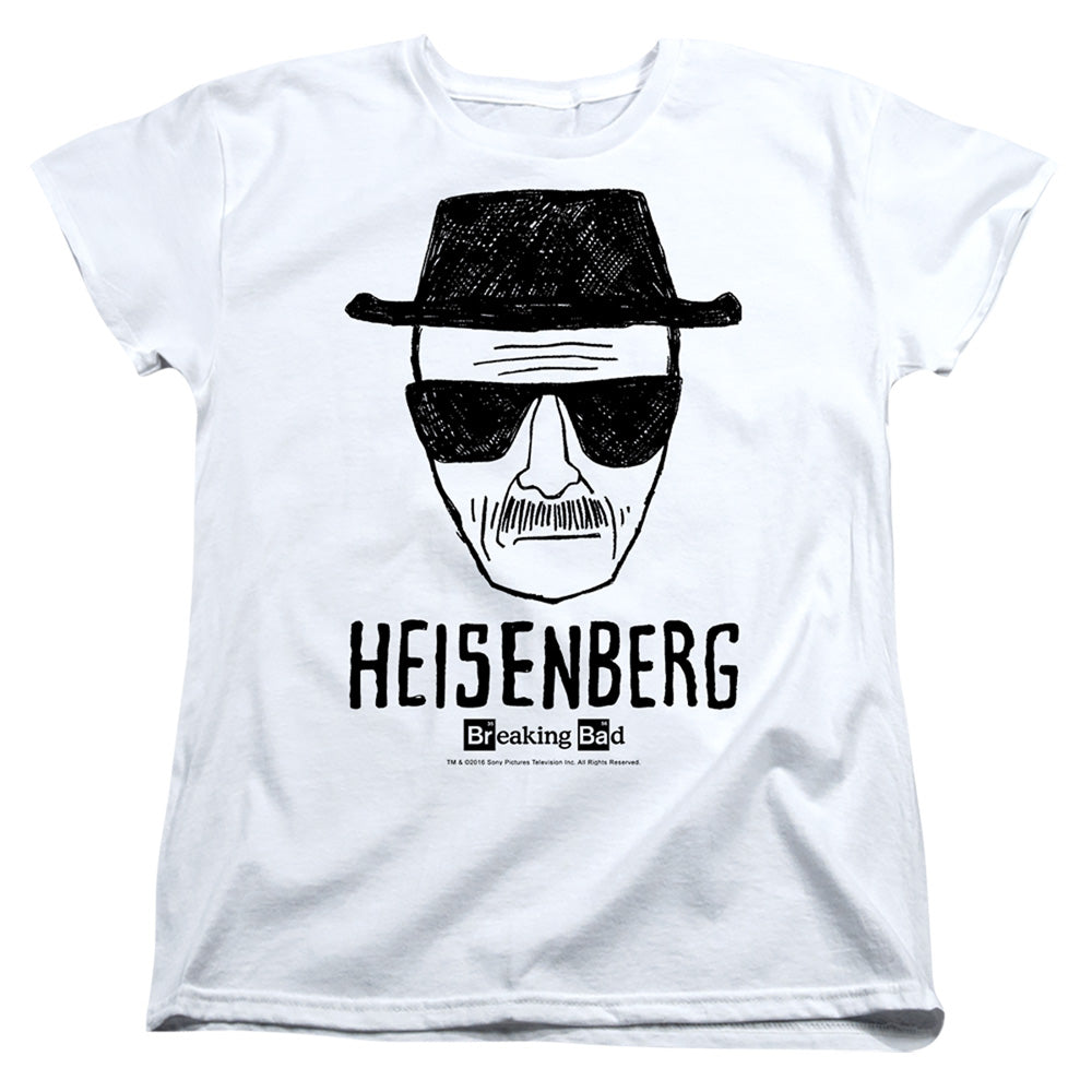 Breaking Bad Heisenberg Womens T Shirt White Officially Licensed
