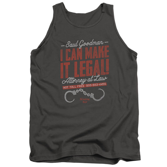 Breaking Bad Make It Legal Mens Tank Top Shirt Charcoal