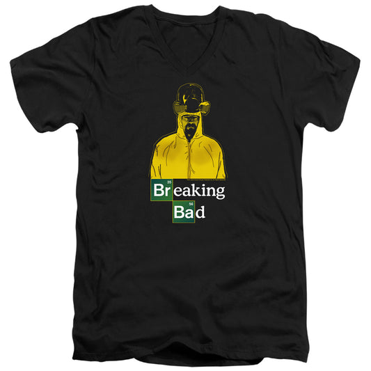 Breaking Bad Hazmat Mens Slim Fit V-Neck T Shirt Black Officially Licensed