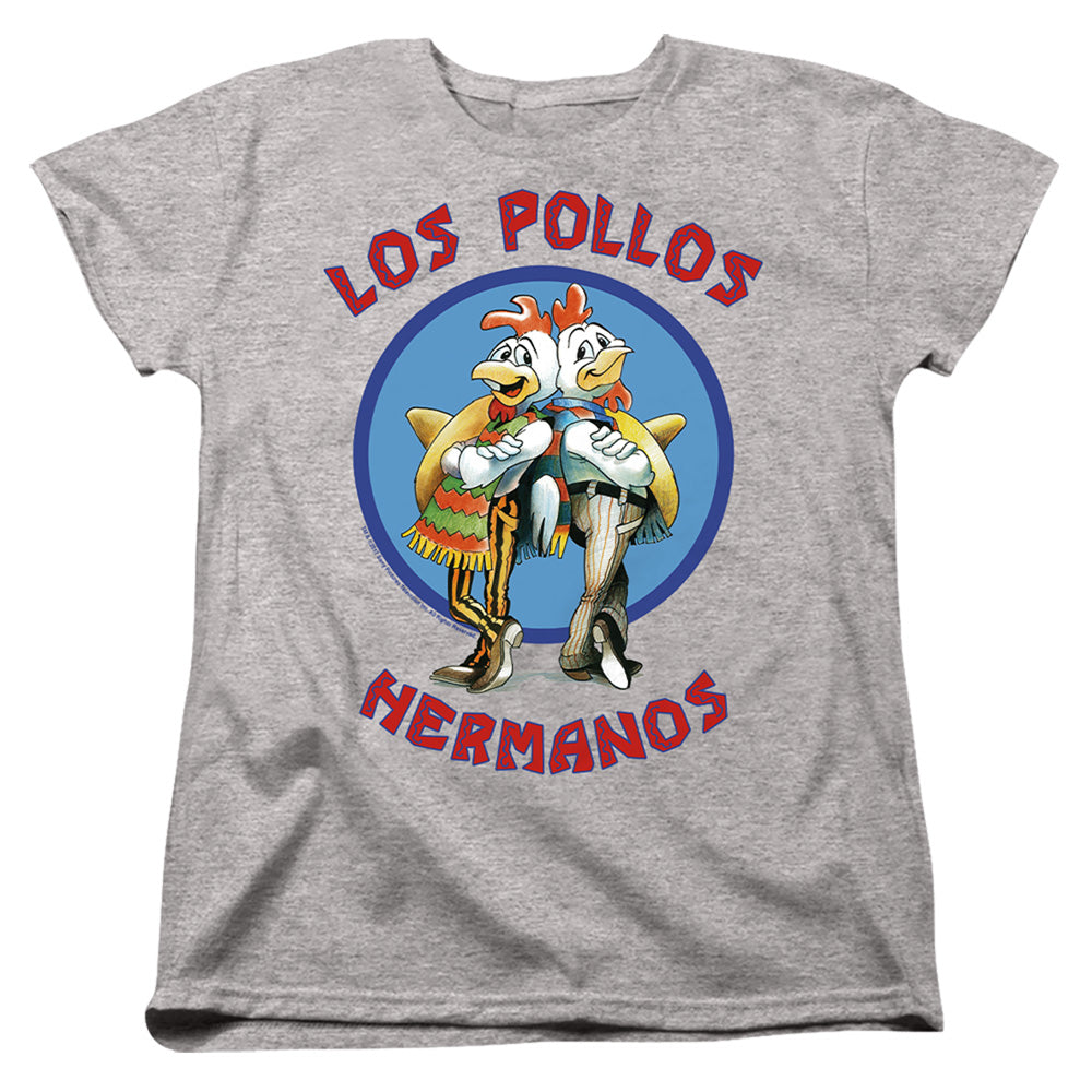 Breaking Bad Los Pollos Hermanos Womens T Shirt Athletic Heather Officially Licensed