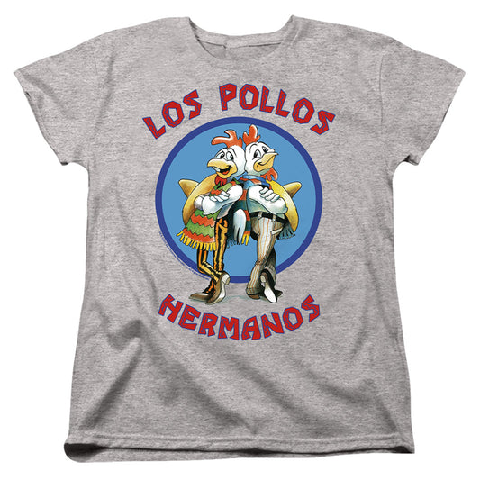 Breaking Bad Los Pollos Hermanos Womens T Shirt Athletic Heather Officially Licensed