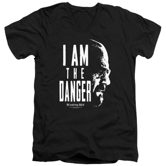 Breaking Bad The Danger Mens Slim Fit V-Neck T Shirt Black Officially Licensed