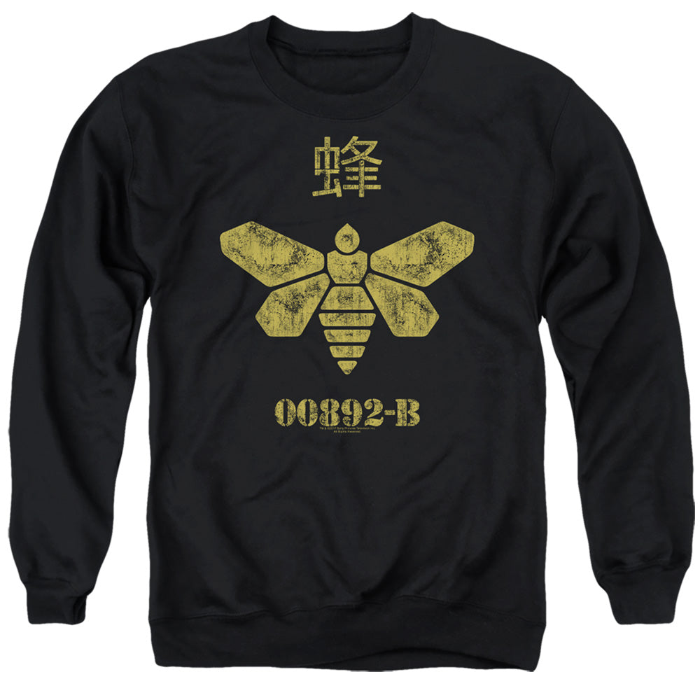 Breaking Bad Methylamine Barrel Bee Mens Crewneck Sweatshirt Black Officially Licensed