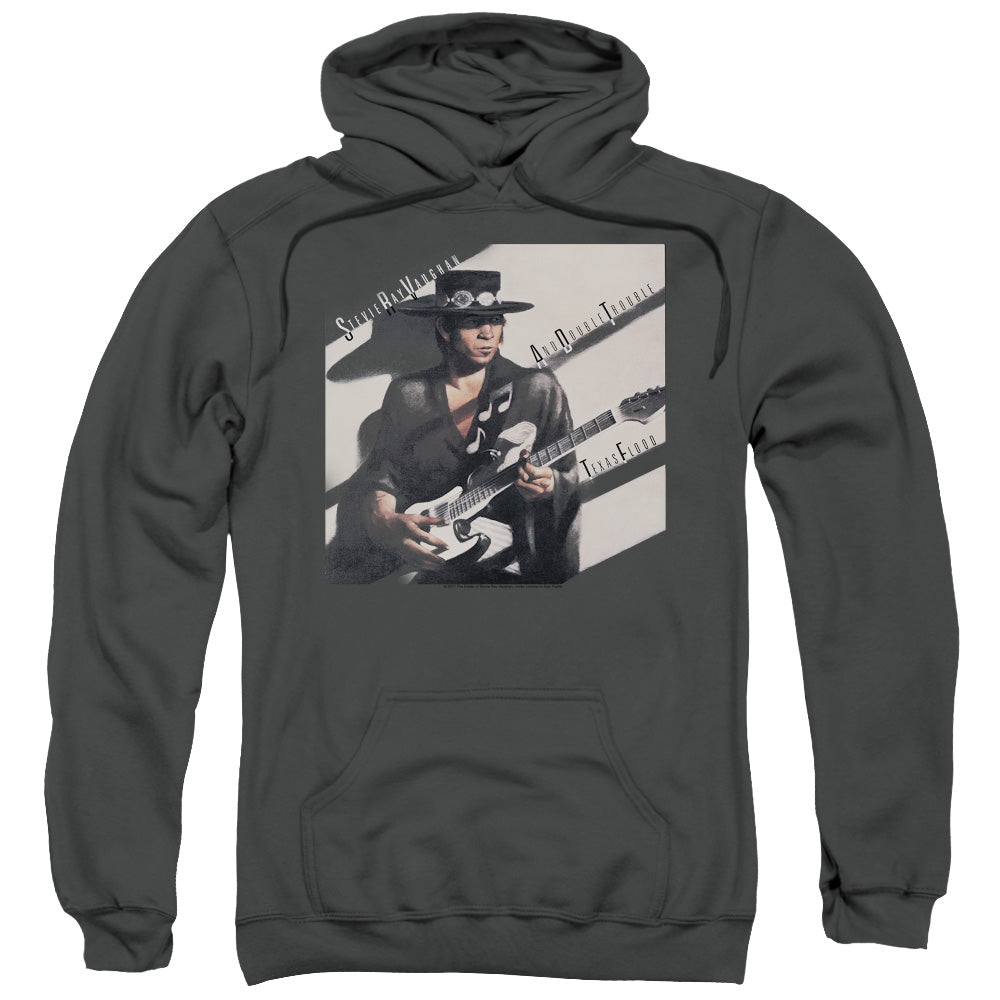 Stevie Ray Vaughan Texas Flood Mens Hoodie Charcoal