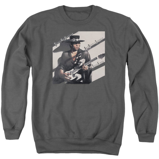 Stevie Ray Vaughan Texas Flood Mens Crewneck Sweatshirt Charcoal