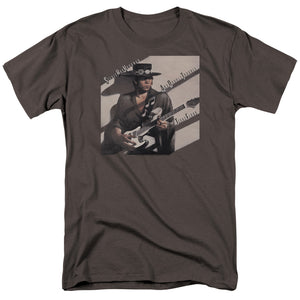 Stevie Ray Vaughan Texas Flood Mens T Shirt Charcoal