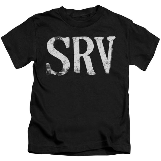 Stevie Ray Vaughan SRV Juvenile Kids Youth T Shirt Black