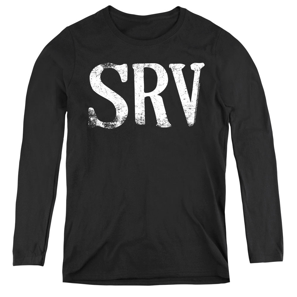 Stevie Ray Vaughan SRV Womens Long Sleeve Shirt Black