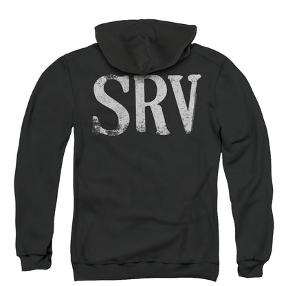 Stevie Ray Vaughan SRV Back Print Zipper Mens Hoodie Black