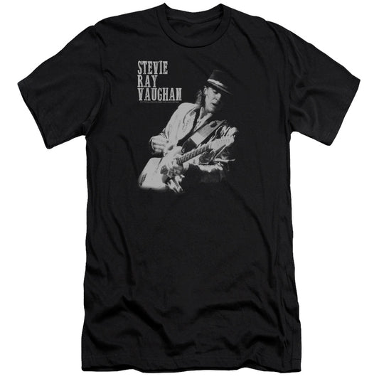 Stevie Ray Vaughan Live Alive Premium Bella Canvas Slim Fit Mens T Shirt Black