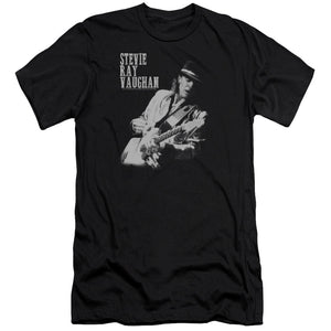 Stevie Ray Vaughan Live Alive Slim Fit Mens T Shirt Black