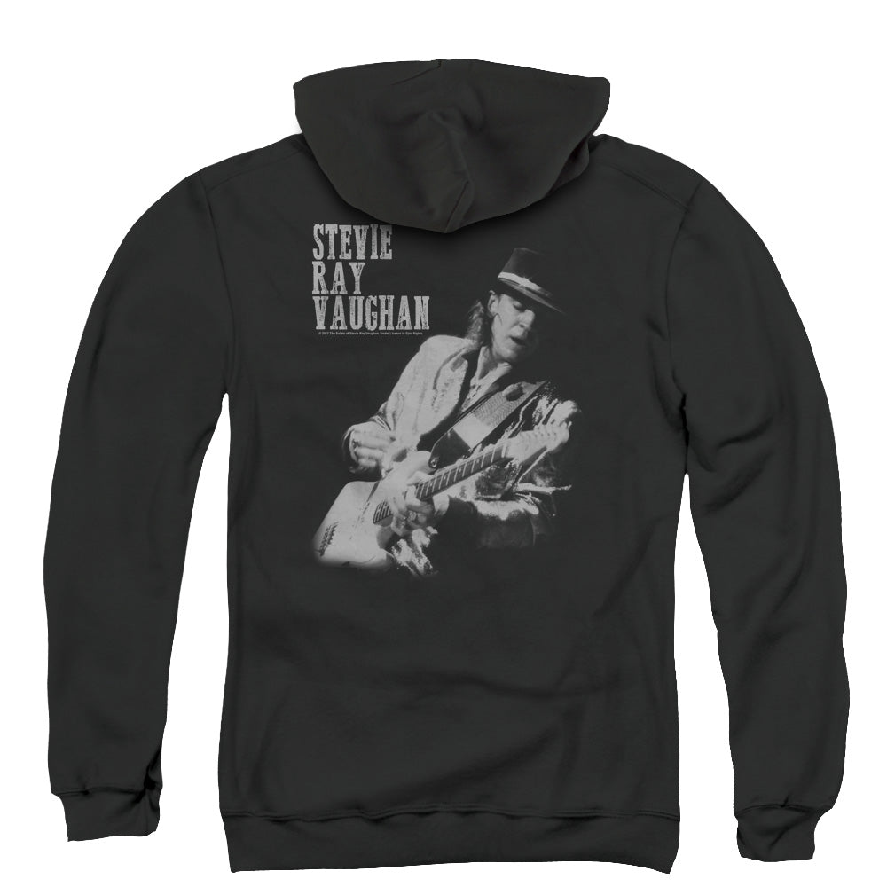 Stevie Ray Vaughan Live Alive Back Print Zipper Mens Hoodie Black