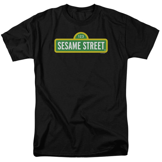 Sesame Street Logo Mens T Shirt Black