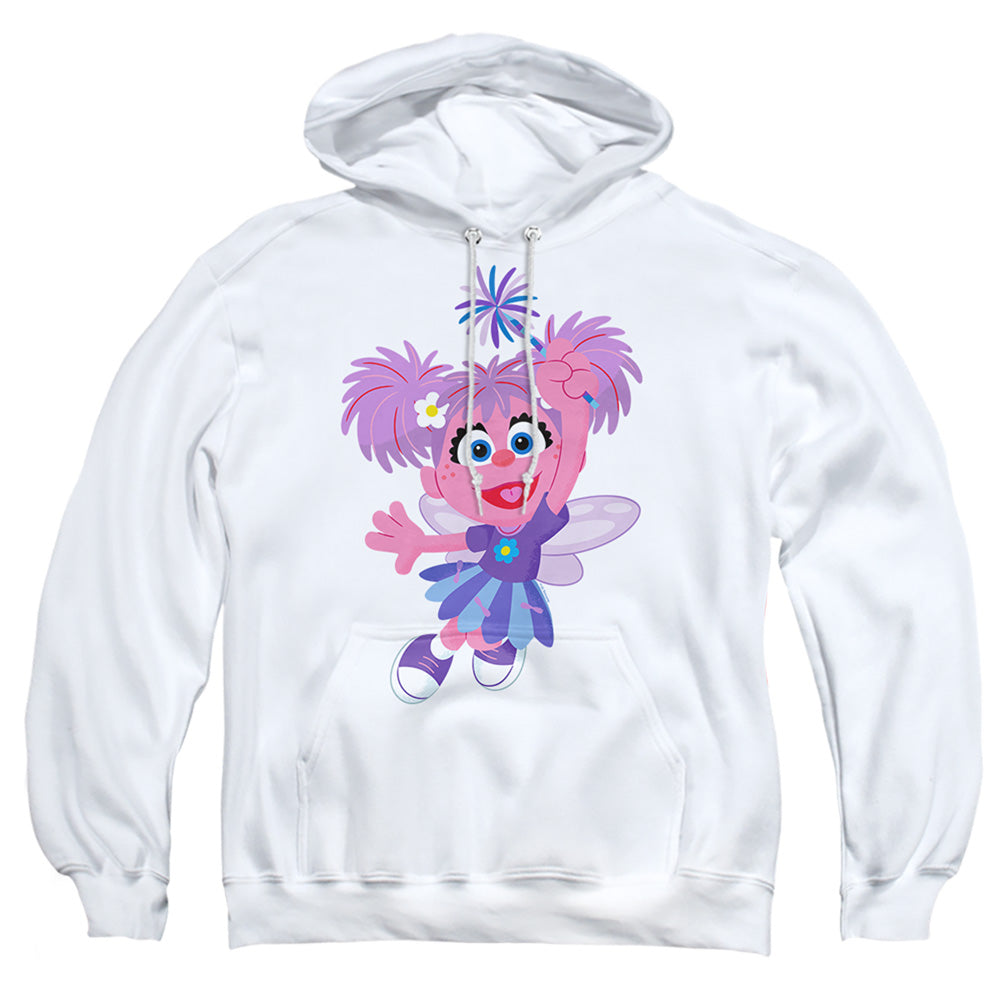 Sesame Street Furry Friends Forever! Abby Cadabby Mens Hoodie White