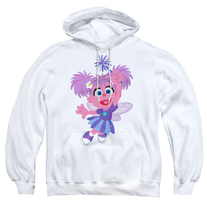 Sesame Street Furry Friends Forever! Abby Cadabby Mens Hoodie White