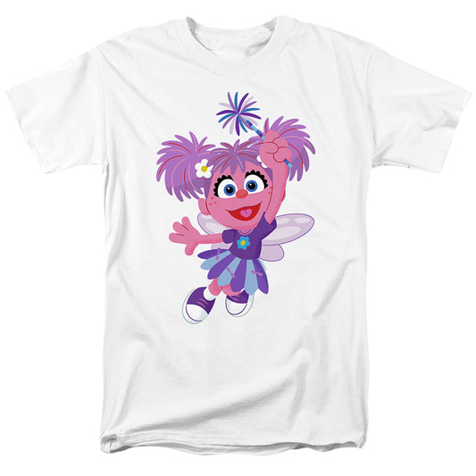 Sesame Street Furry Friends Forever! Abby Cadabby Mens T Shirt White